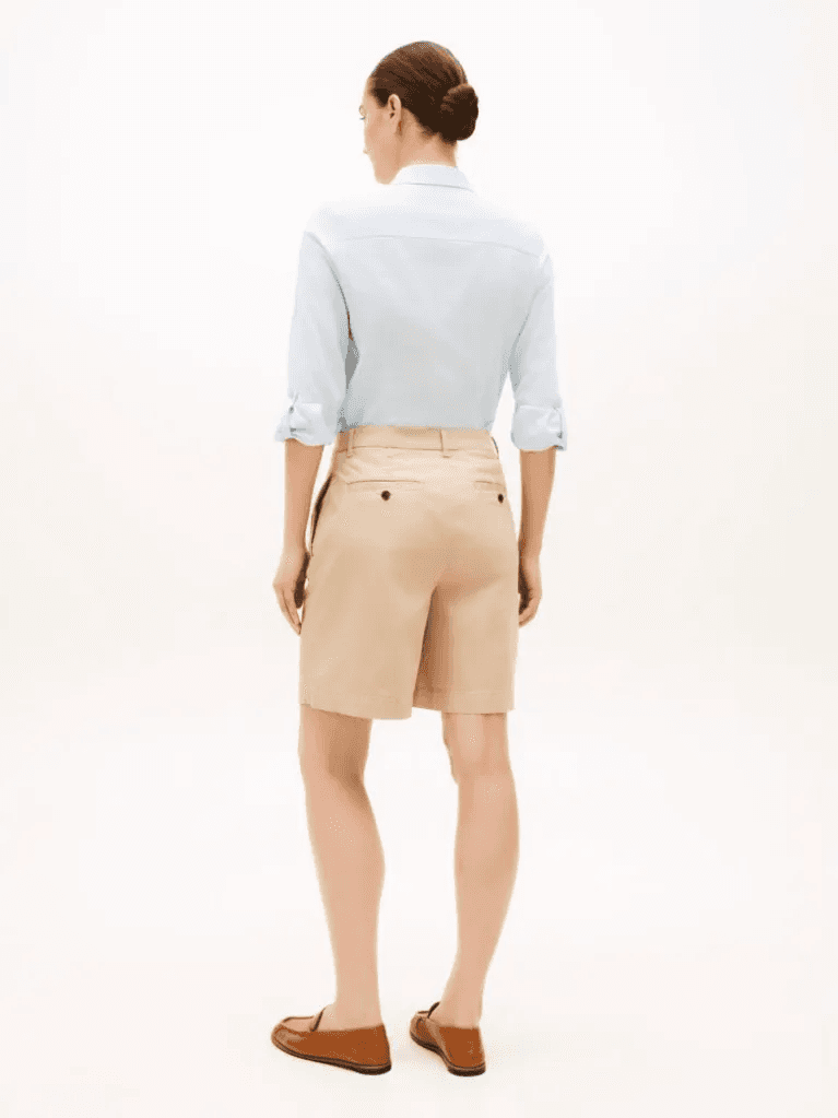 Γυναικεία Βερμούδα Μπεζ Tommy Hilfiger WW0WW49648-AEG