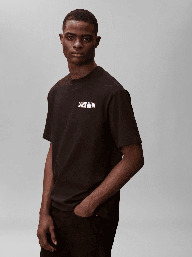 T-SHIRT CALVIN KLEIN JERSEY BLACK CALVIN KLEIN
