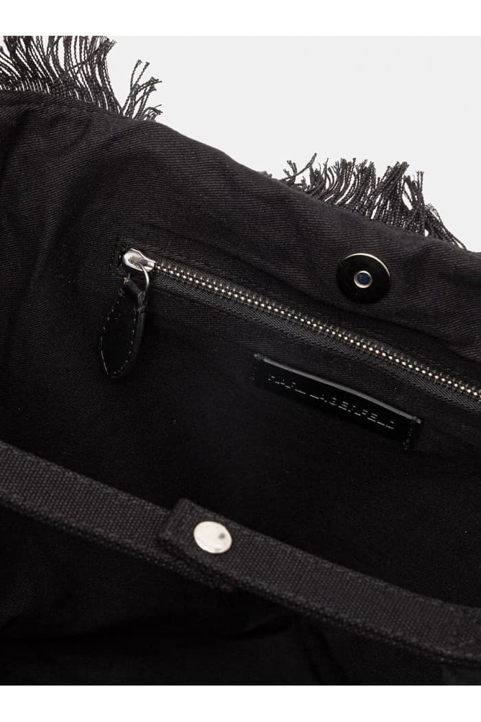 Γυναικεία K/Rsg Fringes Tote Τσάντα Μαύρη Karl Lagerfeld B2W50021-999 BLACK