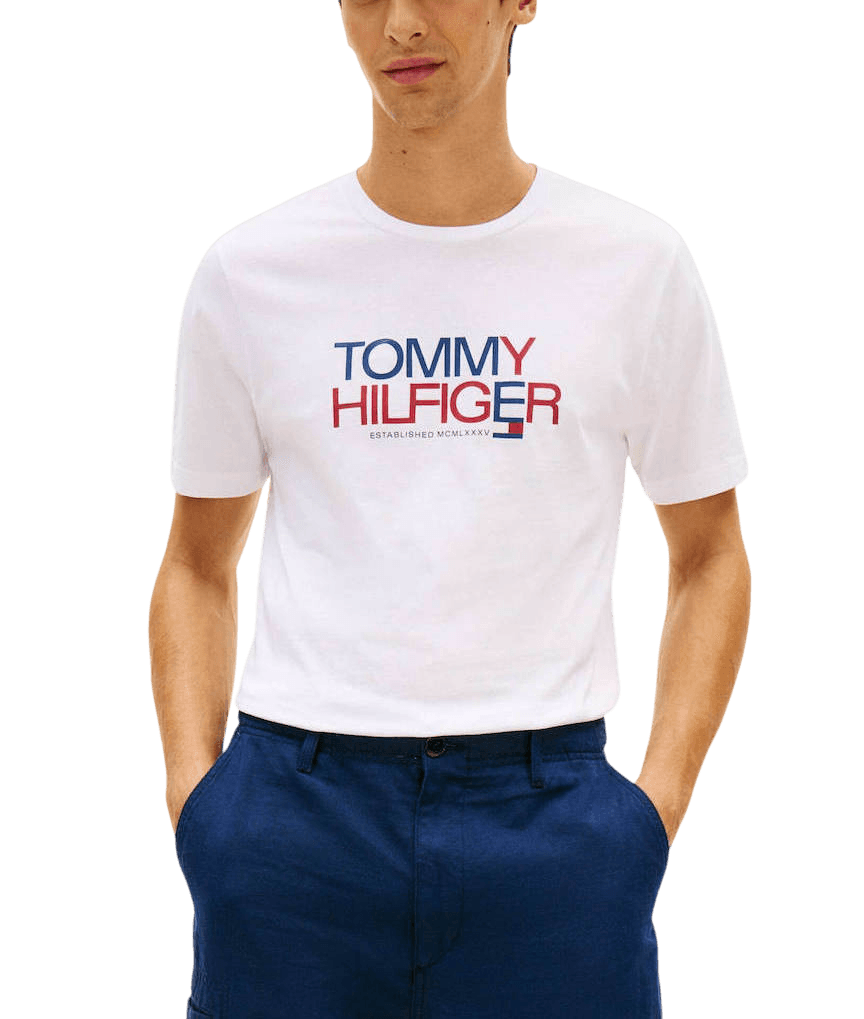 Men's T-Shirts Tommy Hilfiger White