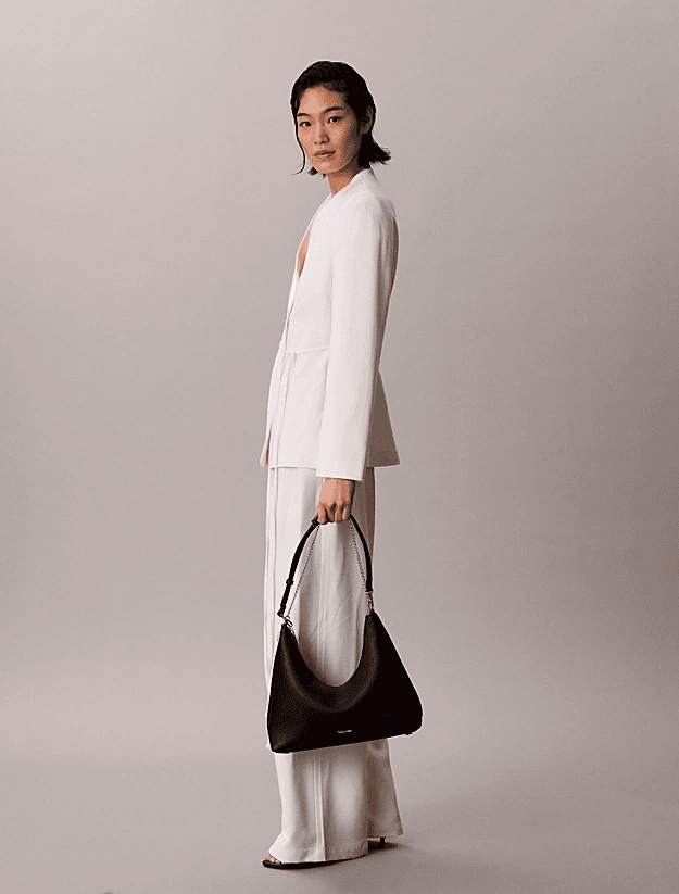 Γυναικεία Hobo Τσάντα Μαύρη Calvin Klein LV04F3495G-UB1