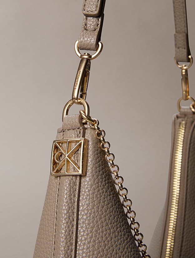 Γυναικεία Hobo Τσάντα Μπεζ Calvin Klein LV04F3495G-VFU