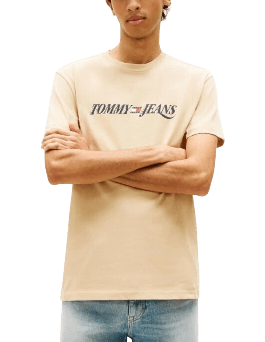 Men's T-Shirts Tommy Hilfiger Beige