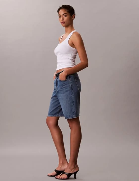 Γυναικεία Τζιν Βερμούδα Μπλε Calvin Klein LV047F674G-21R