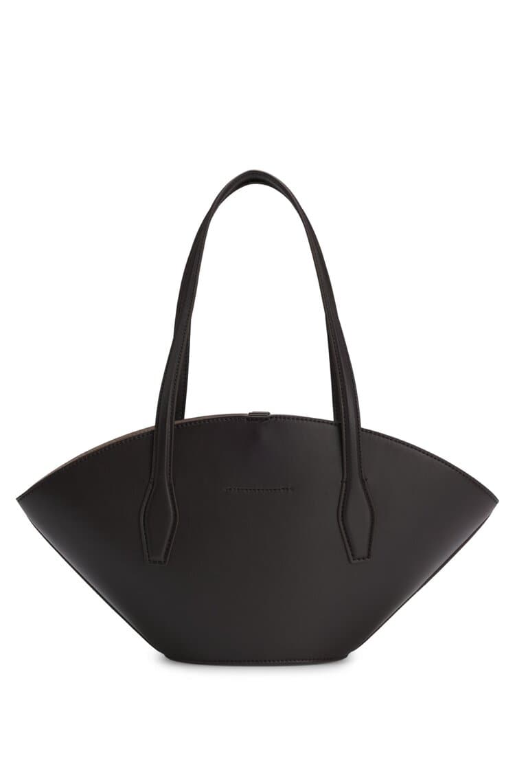 Γυναικεία Δερμάτινη Numah Chapelier Tote Τσάντα Καφέ BOSS 50563842-207