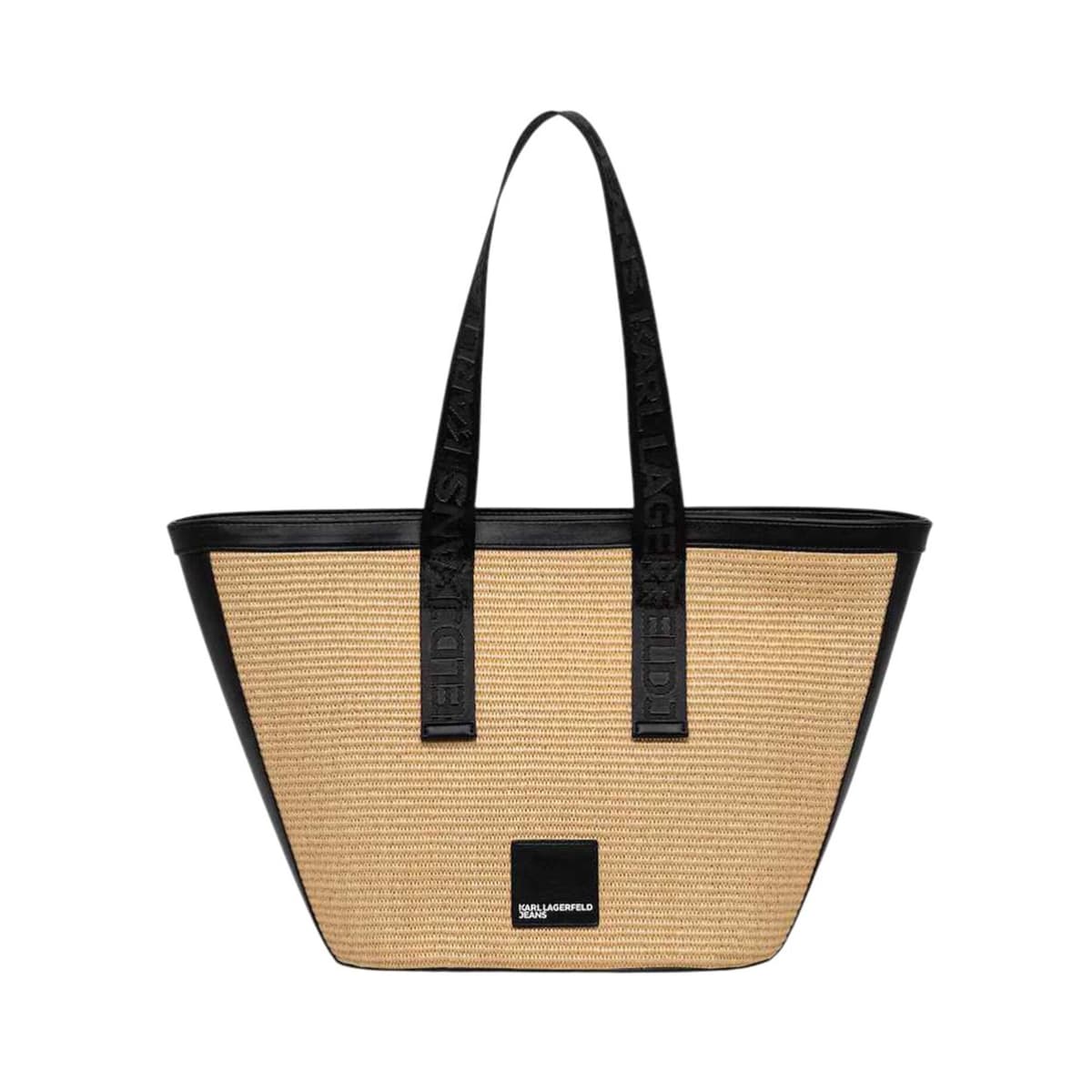 Γυναικεία Raffia Shopper Τσάντα Μπεζ Karl Lagerfeld Jeans B2W30113-106 NATURAL