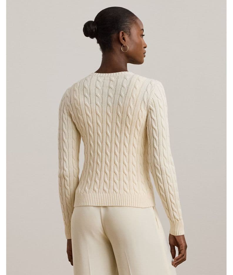 Γυναικεία Ralhan Πλεκτή Ζακέτα Εκρού Ralph Lauren 200932225001-Natural