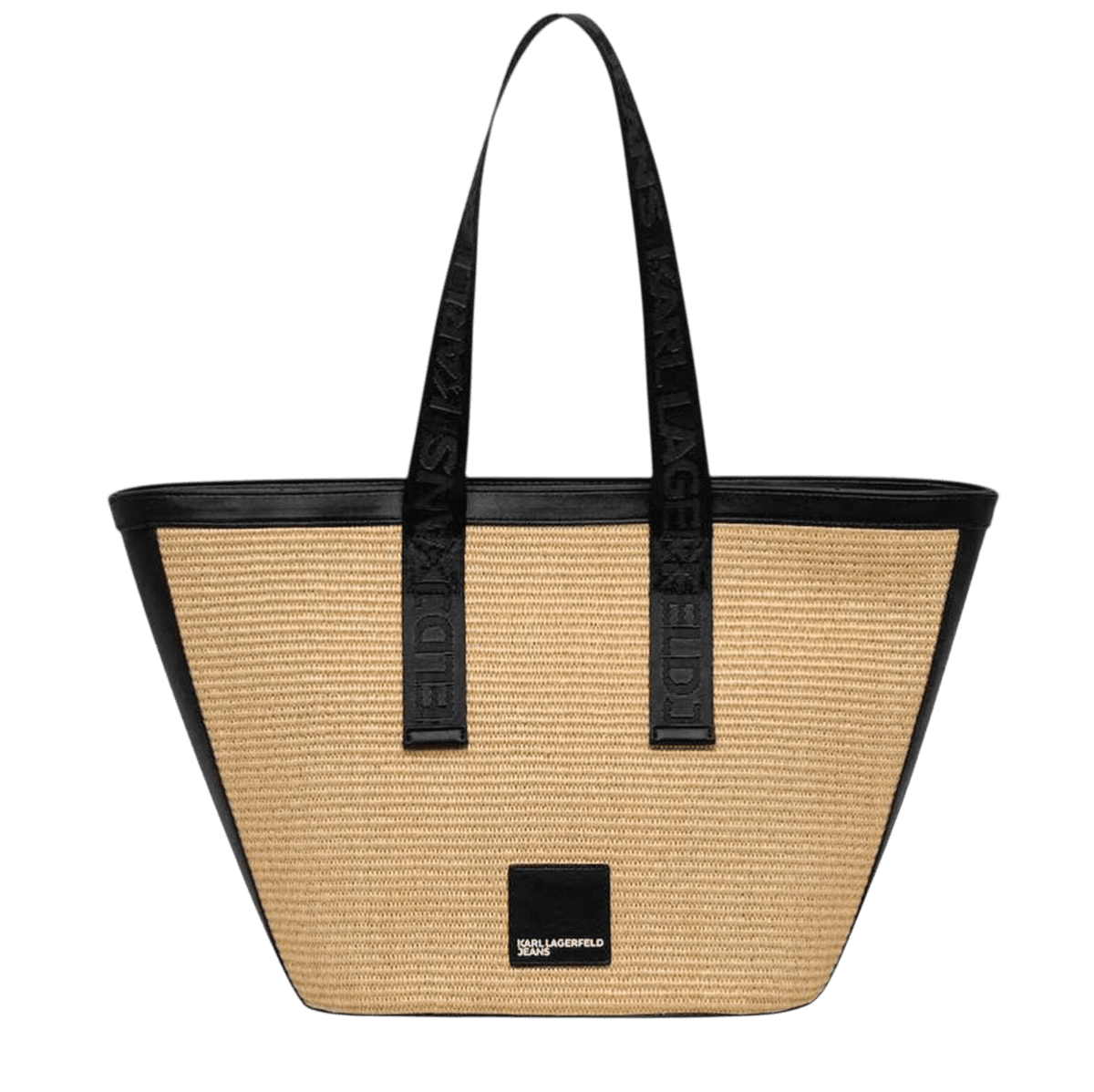 Γυναικεία Raffia Shopper Τσάντα Μπεζ Karl Lagerfeld Jeans B2W30113-106 NATURAL
