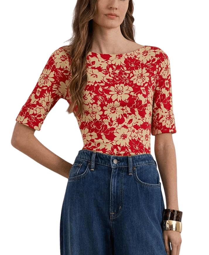 Γυναικείο T-shirt Κόκκινο Ralph Lauren 200P09078001-Red