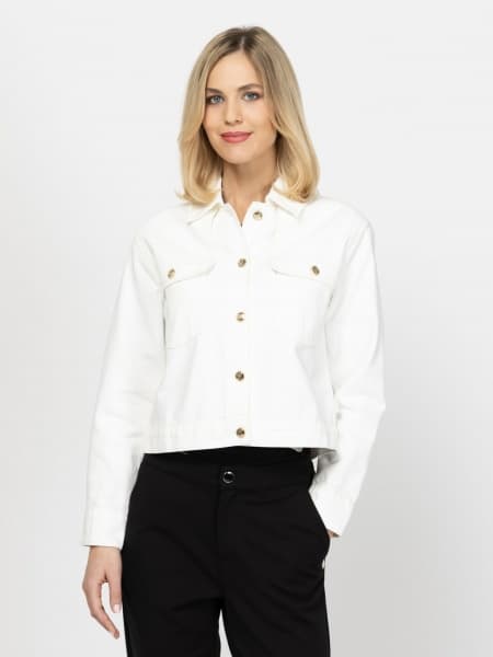 Γυναικείο Nessira Τζιν Μπουφάν Λευκό Heavy Tools T36031-WHITE