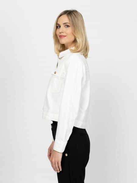 Γυναικείο Nessira Τζιν Μπουφάν Λευκό Heavy Tools T36031-WHITE