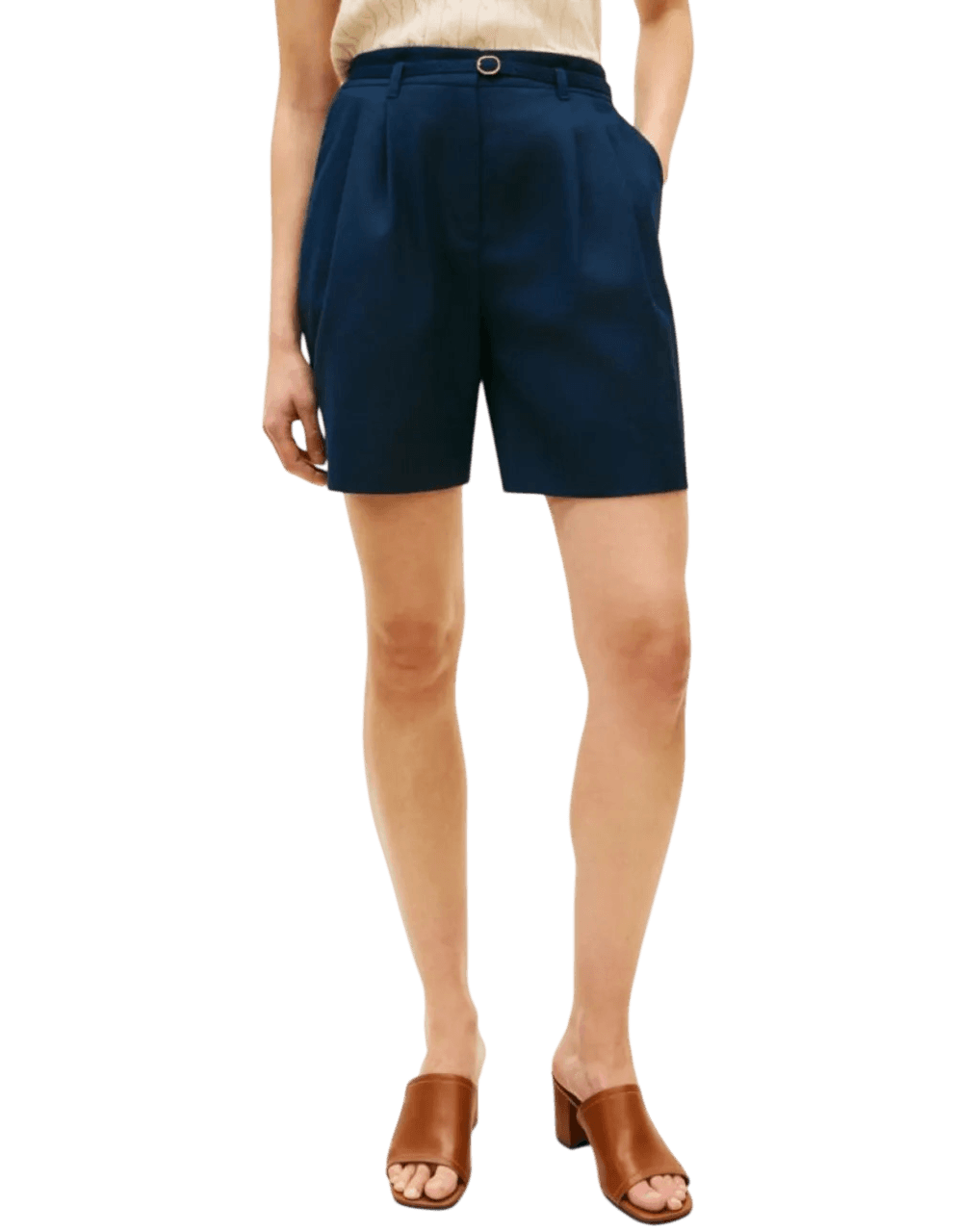 Γυναικεία Βερμούδα Λευκή Tommy Hilfiger WW0WW49040-YCF