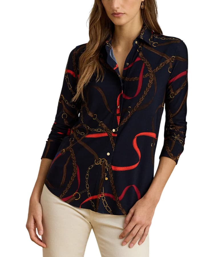 Γυναικείο Daquane Πουκάμισο Navy Μπλε Ralph Lauren 200P03716001-Navy