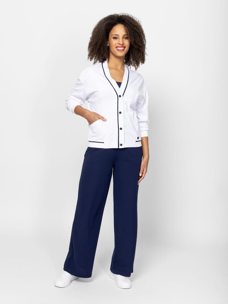 Women's Cardigans Heavy Tools White