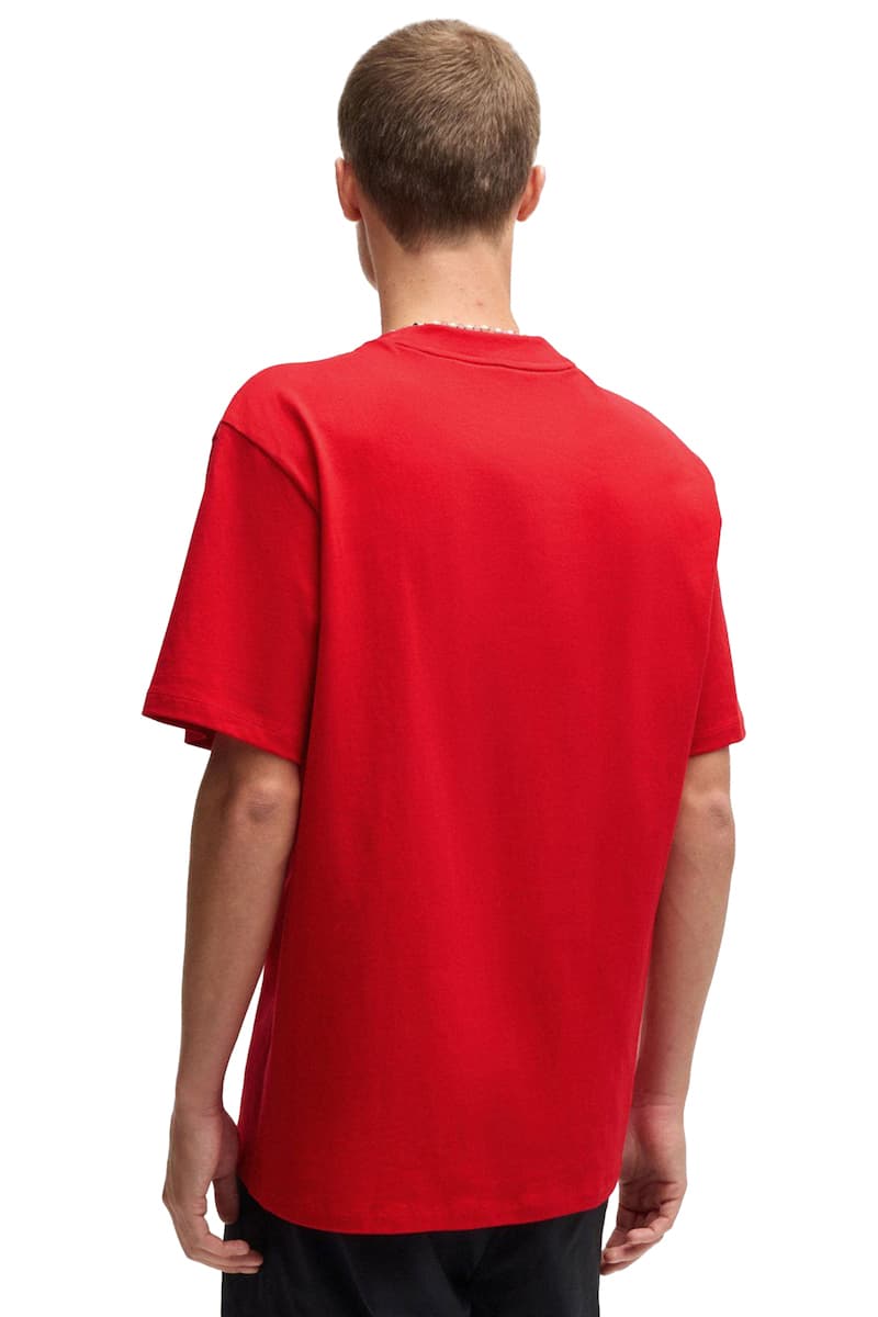 HUGO T-SHIRT DAPOLINO LOGO ΚΟΚΚΙΝΟ