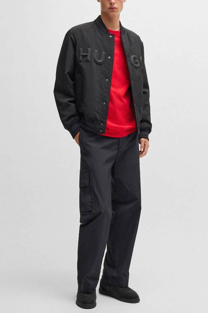 HUGO T-SHIRT DAPOLINO LOGO ΚΟΚΚΙΝΟ