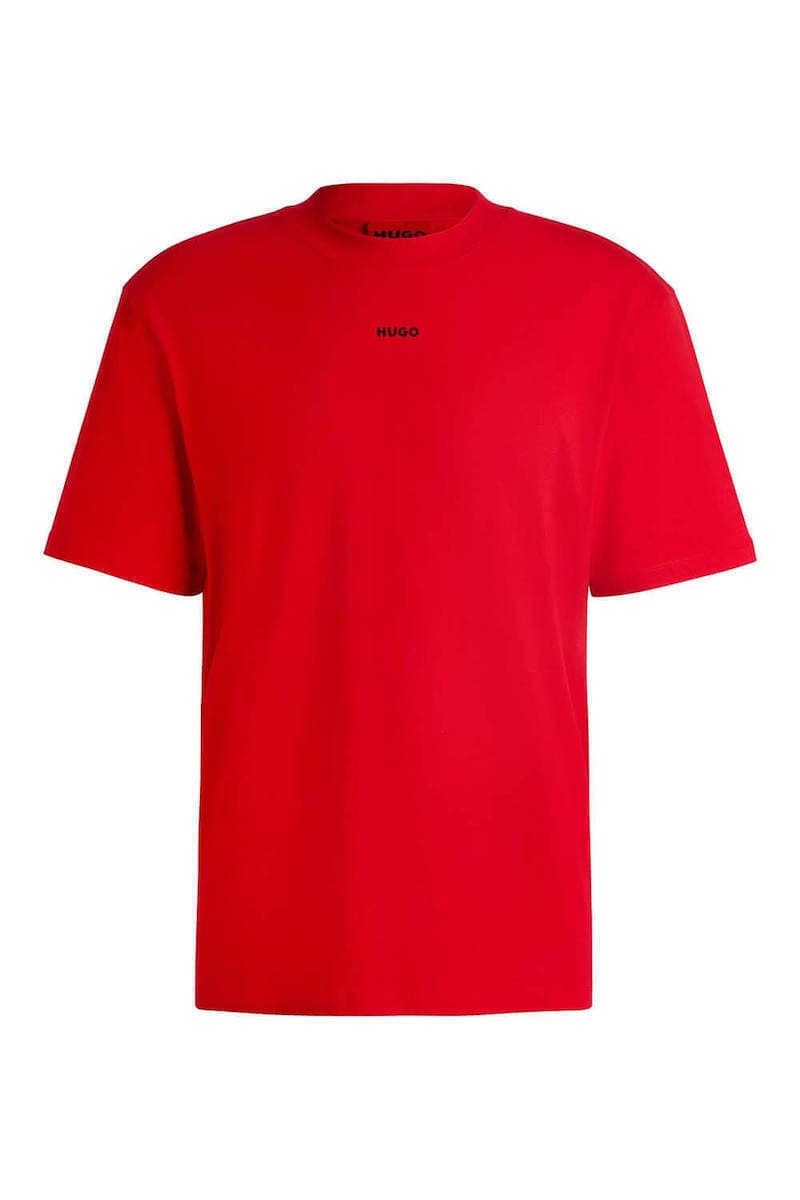 HUGO T-SHIRT DAPOLINO LOGO ΚΟΚΚΙΝΟ