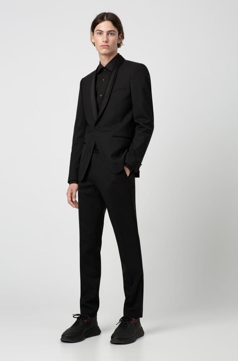 Ανδρικό Kenno Πουκάμισο Μαύρο HUGO 50289499-001