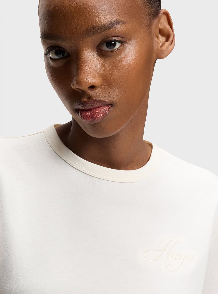 Γυναικείο Damacia T-shirt Εκρού HUGO 50561233-115
