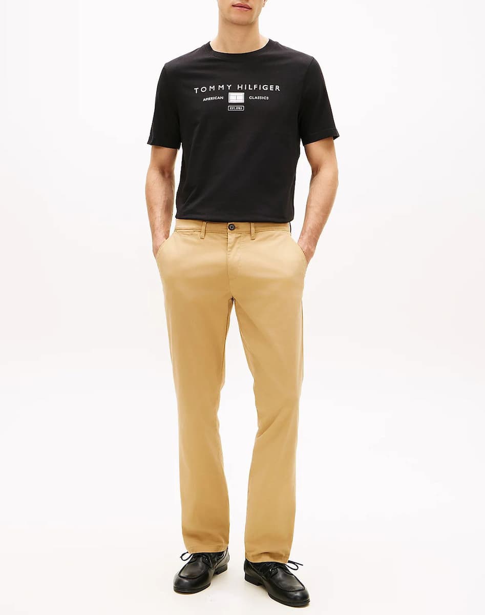 TOMMY HILFIGER BRAND LOVE MONO STACK TEE MW0MW42365-BDS Black