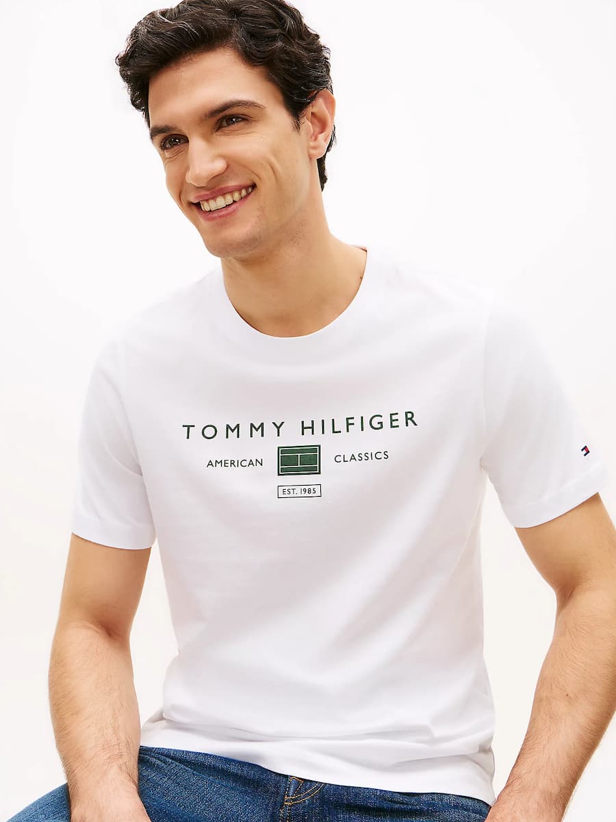 Men's T-Shirts Tommy Hilfiger White