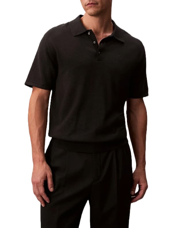 Ανδρικό Polo Μαύρο Calvin Klein LV04LC326G-UB1