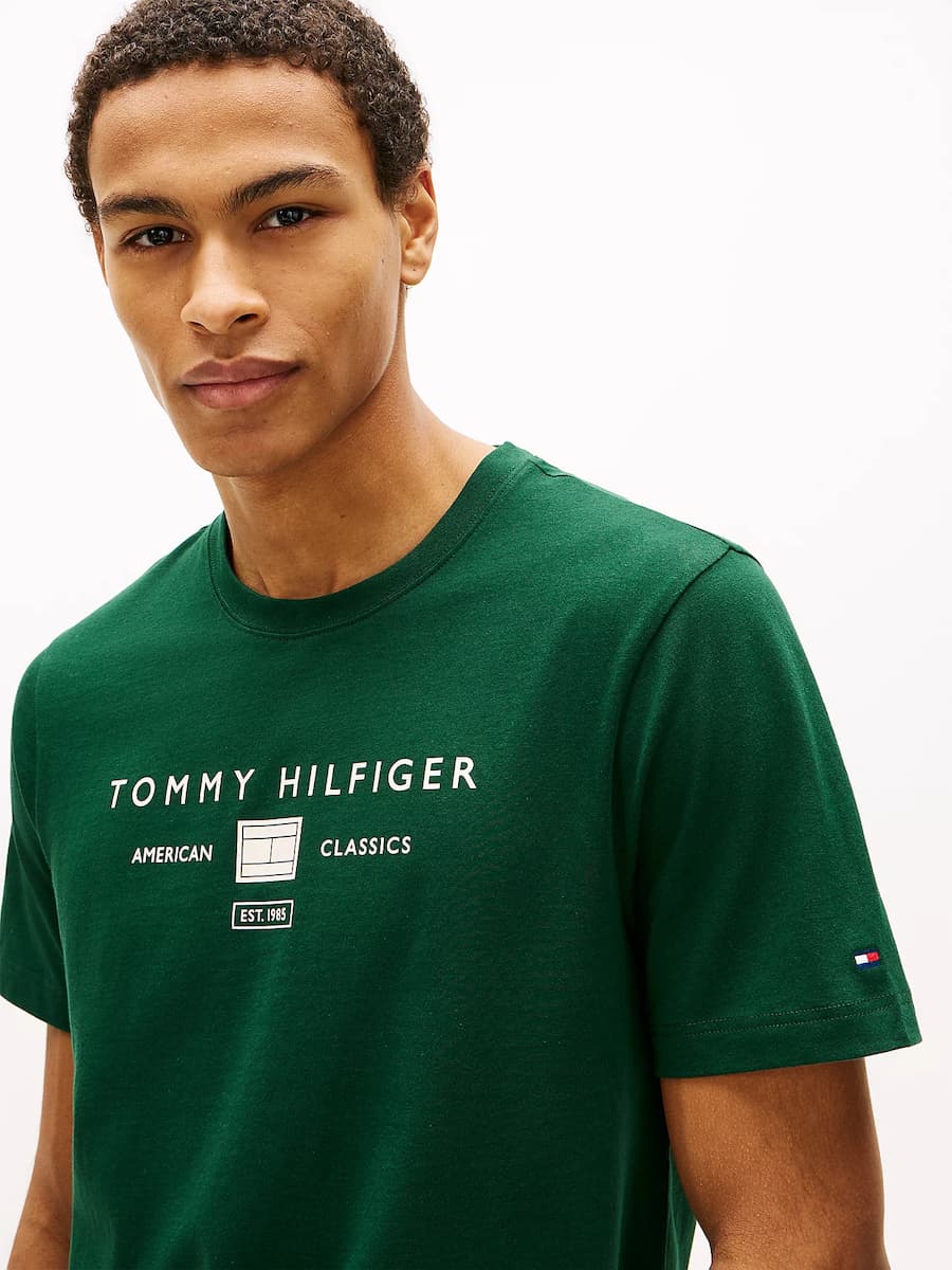 Men's T-Shirts Tommy Hilfiger Green