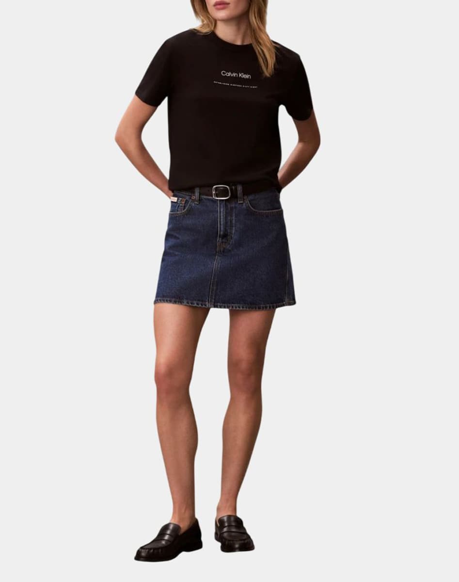 T-SHIRT CALVIN KLEIN TONAL BLACK CALVIN KLEIN