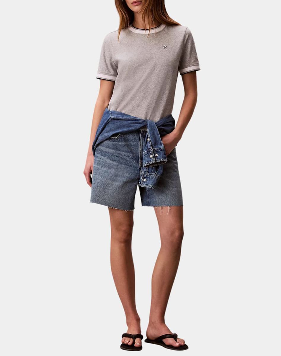 Γυναικείο T-shirt Γκρι Calvin Klein LV047F226G-P79