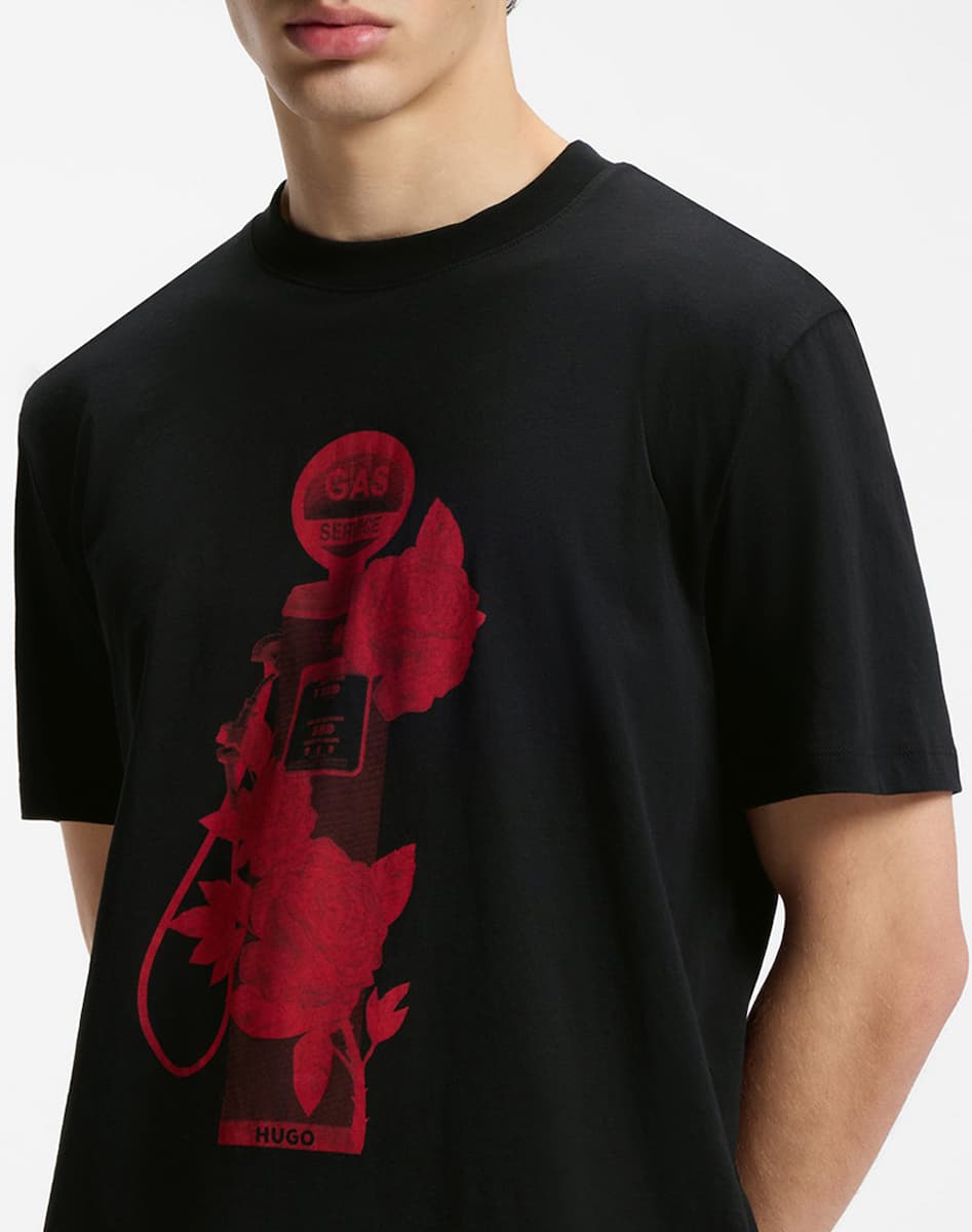 Men's T-Shirts Hugo Black