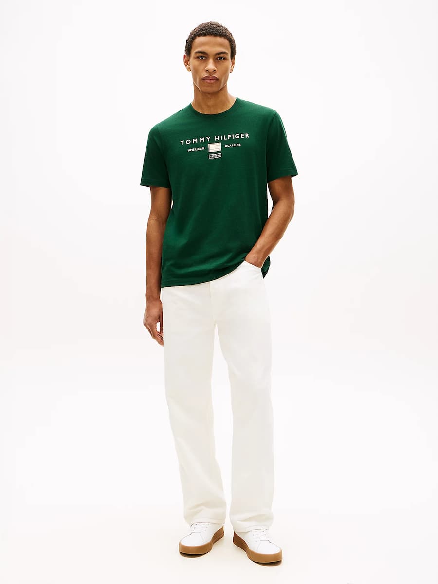 Men's T-Shirts Tommy Hilfiger Green