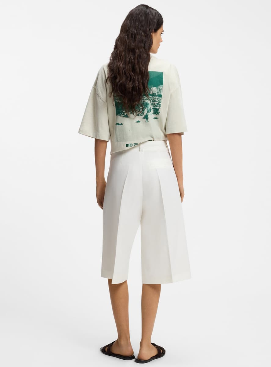 Women's Shorts Boss White