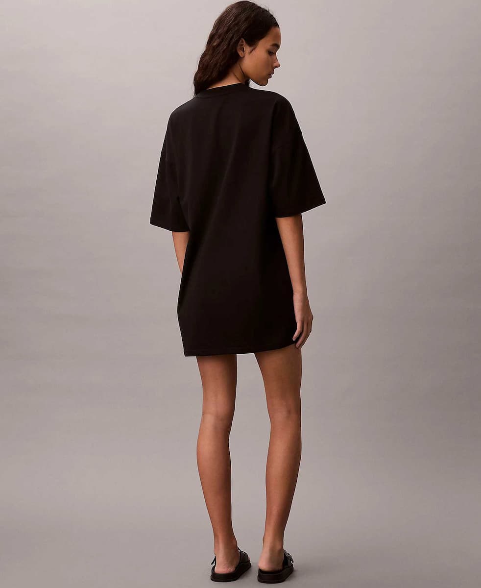 Label Oversize Mini T-Shirt Dress Women Calvin Klein