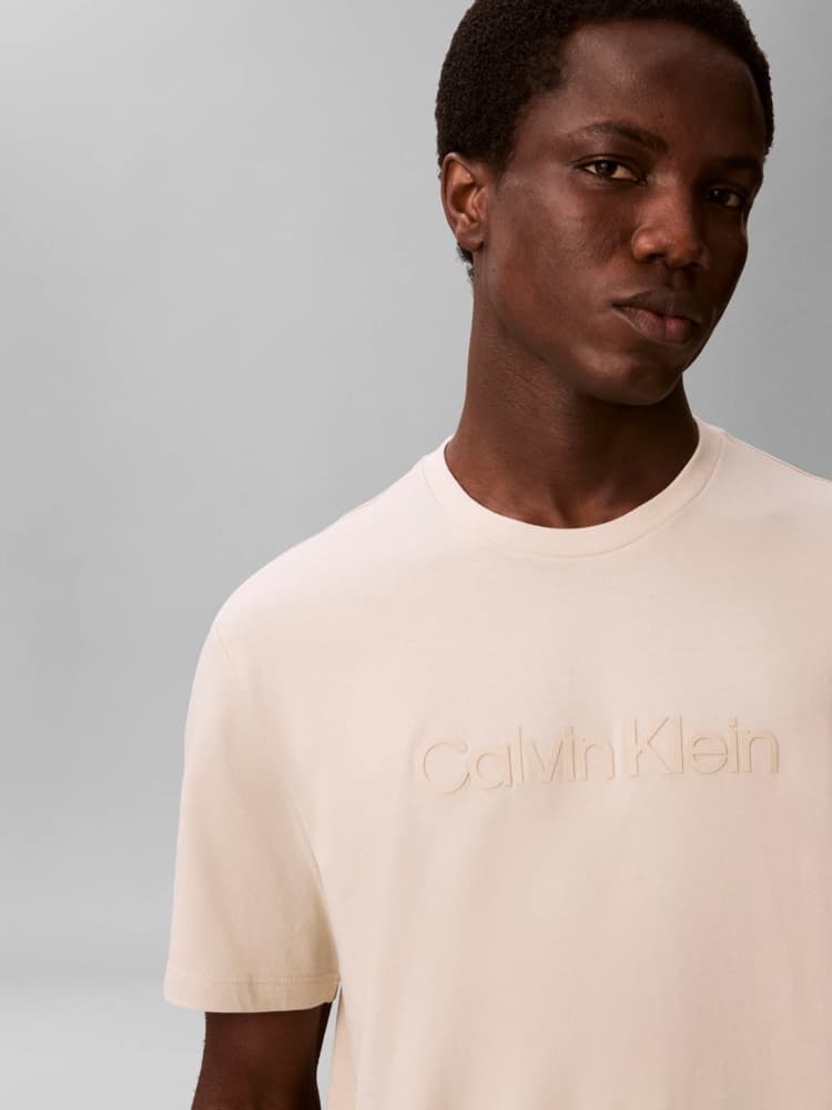 Men's T-Shirts Calvin Klein Beige