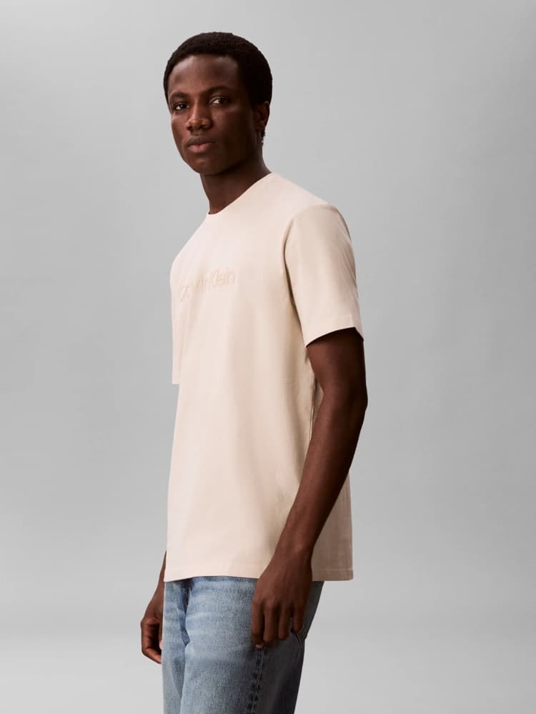 Men's T-Shirts Calvin Klein Beige