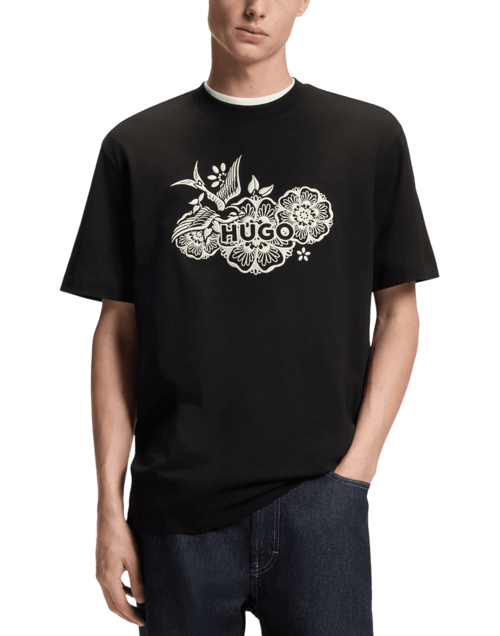 Men's T-Shirts Hugo Black