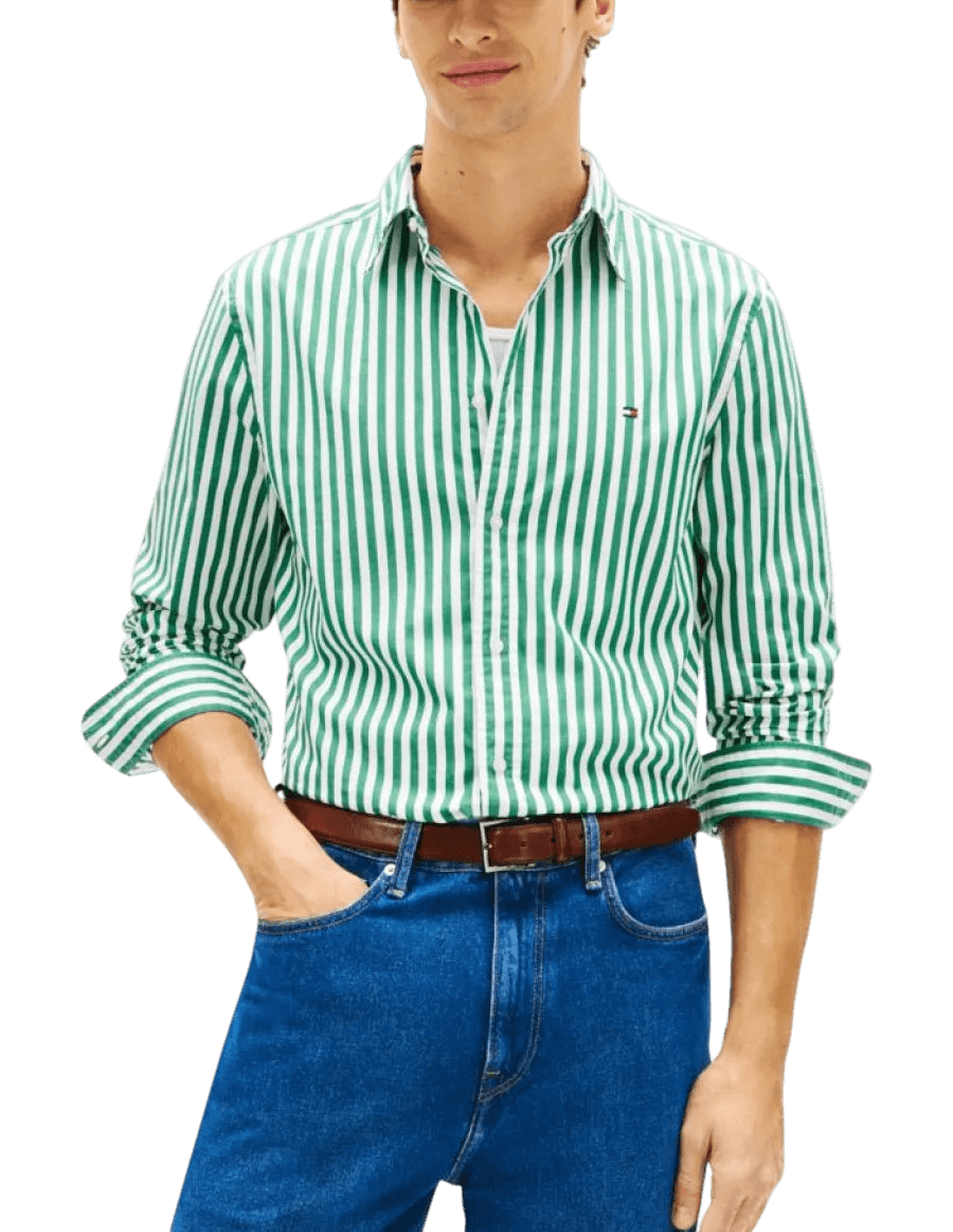 Men's Shirts Tommy Hilfiger Green
