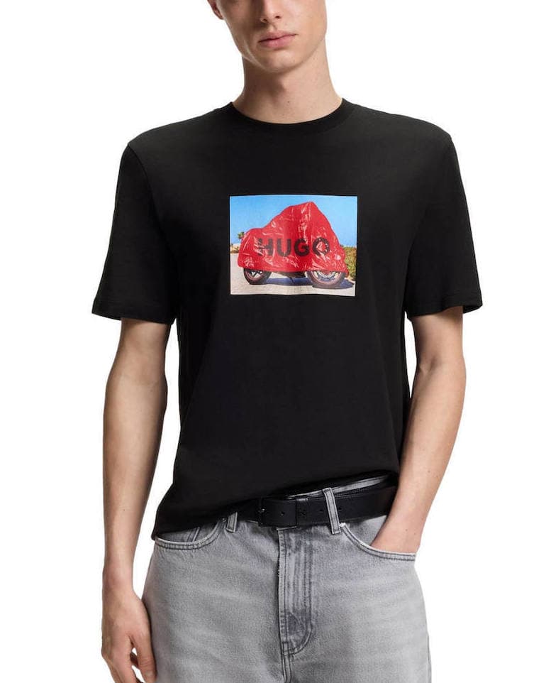 Men's T-Shirts Hugo Black