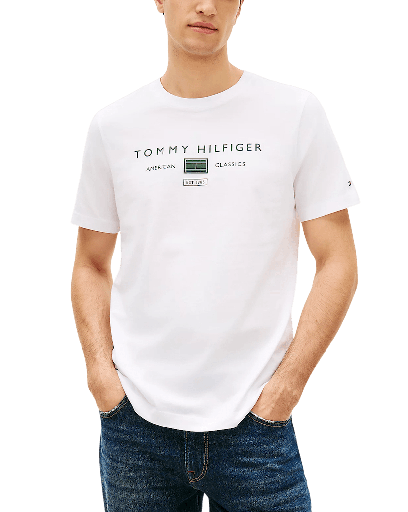 Ανδρικό T-shirt Λευκό Tommy Hilfiger MW0MW42365-YBR