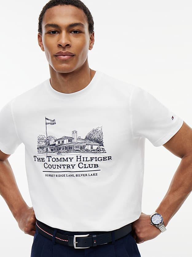 Men's T-Shirts Tommy Hilfiger White