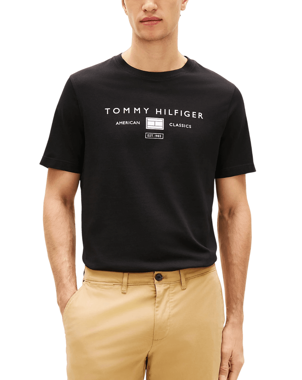 Ανδρικό T-shirt Λευκό Tommy Hilfiger MW0MW42365-YBR