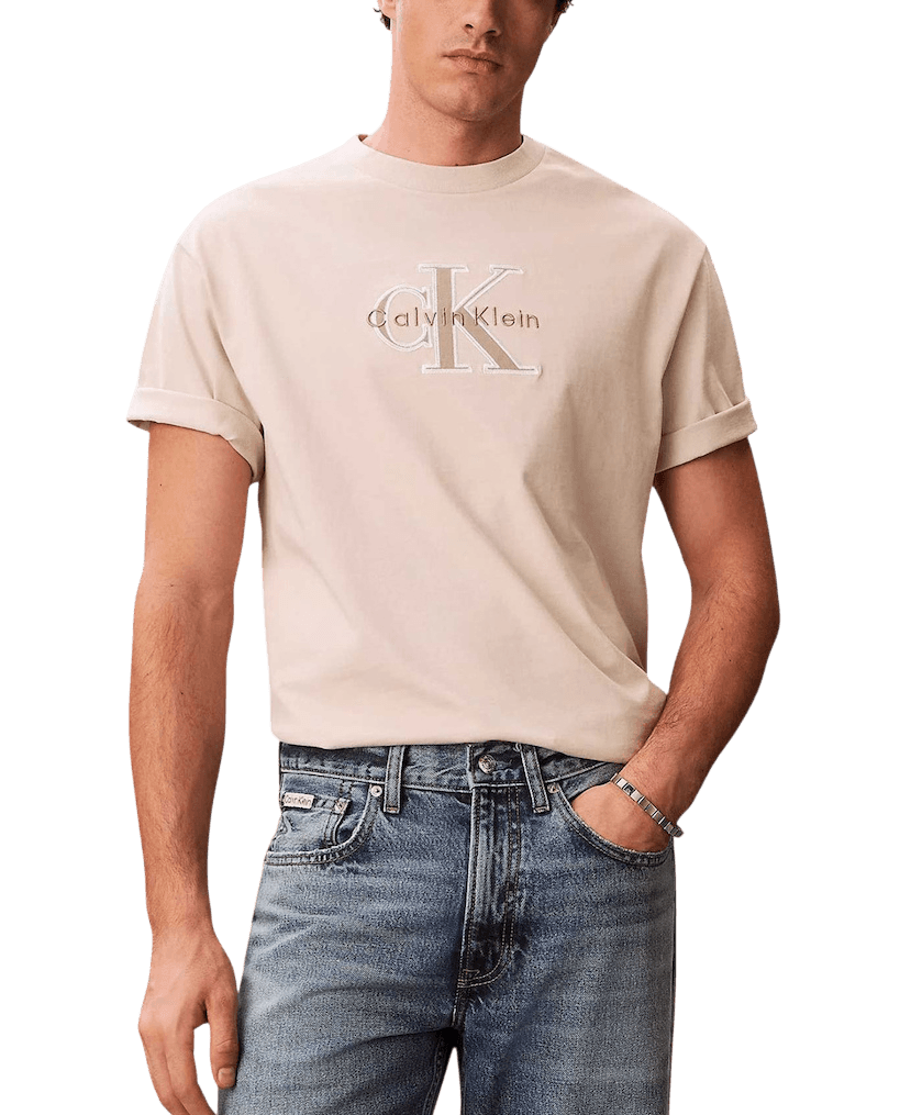 Men's T-Shirts Calvin Klein Beige