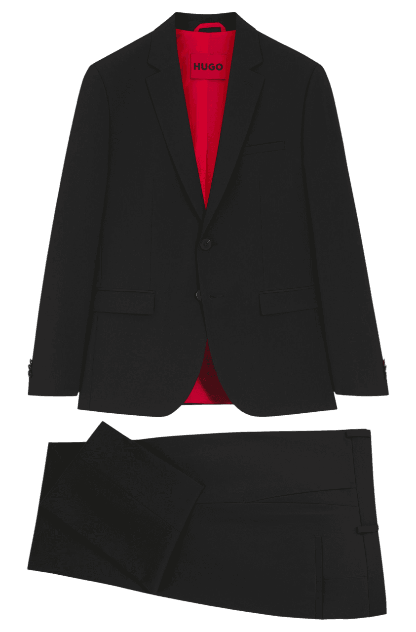 Men's Suits Hugo Black