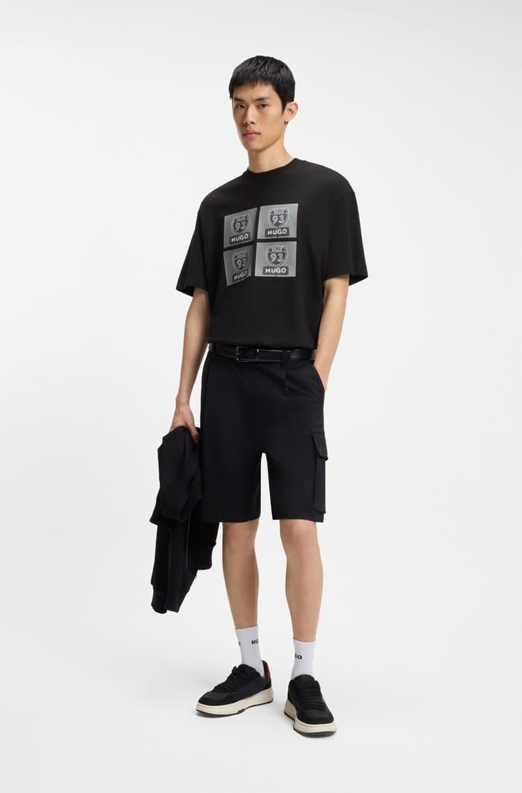 Ανδρικό Draxon T-shirt Μαύρο HUGO 50558405-001