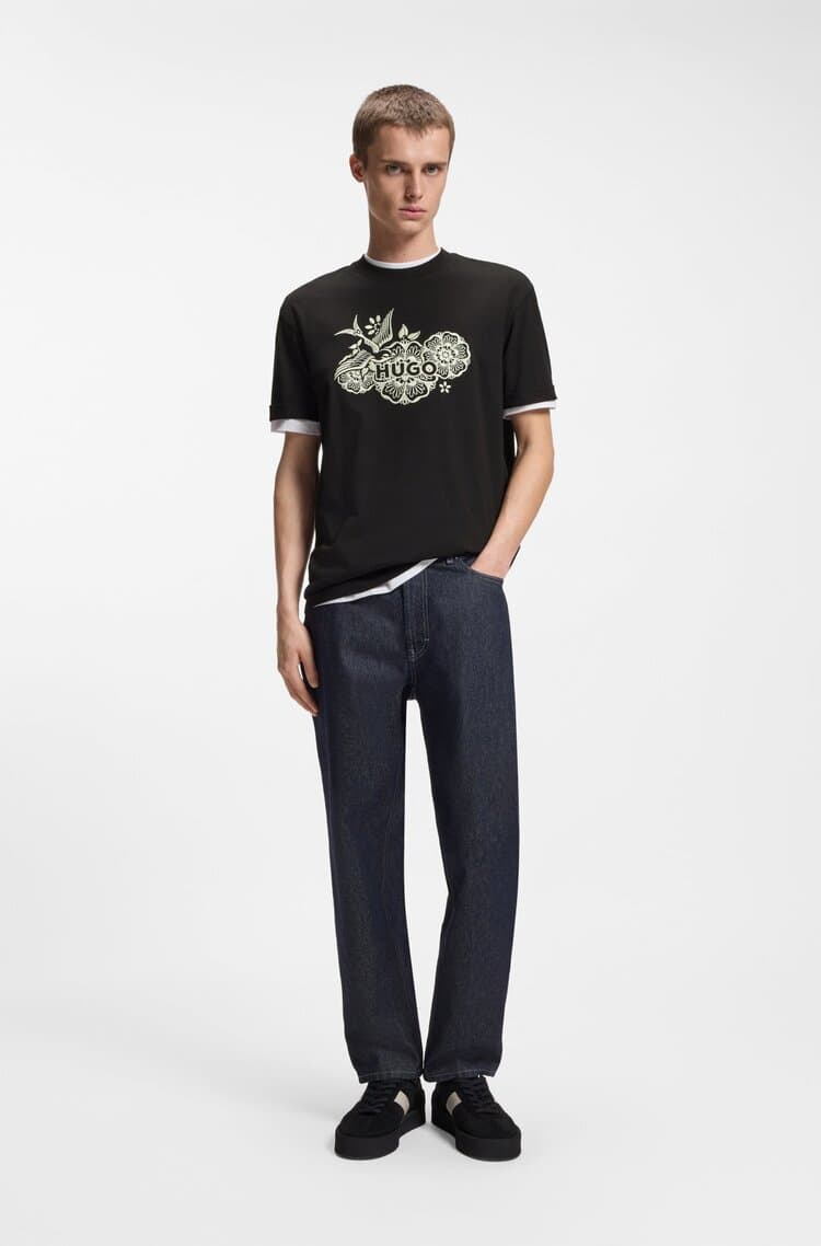 Men's T-Shirts Hugo Black