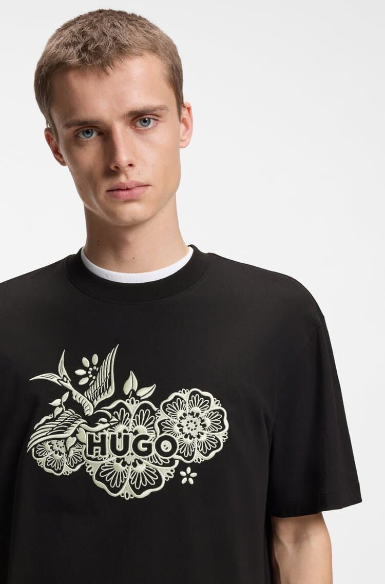 Men's T-Shirts Hugo Black