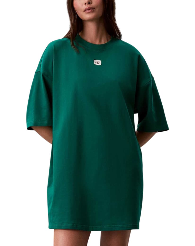 Γυναικείο Κοντομάνικο Φόρεμα Μαύρο Calvin Klein LV047F228G-UB1