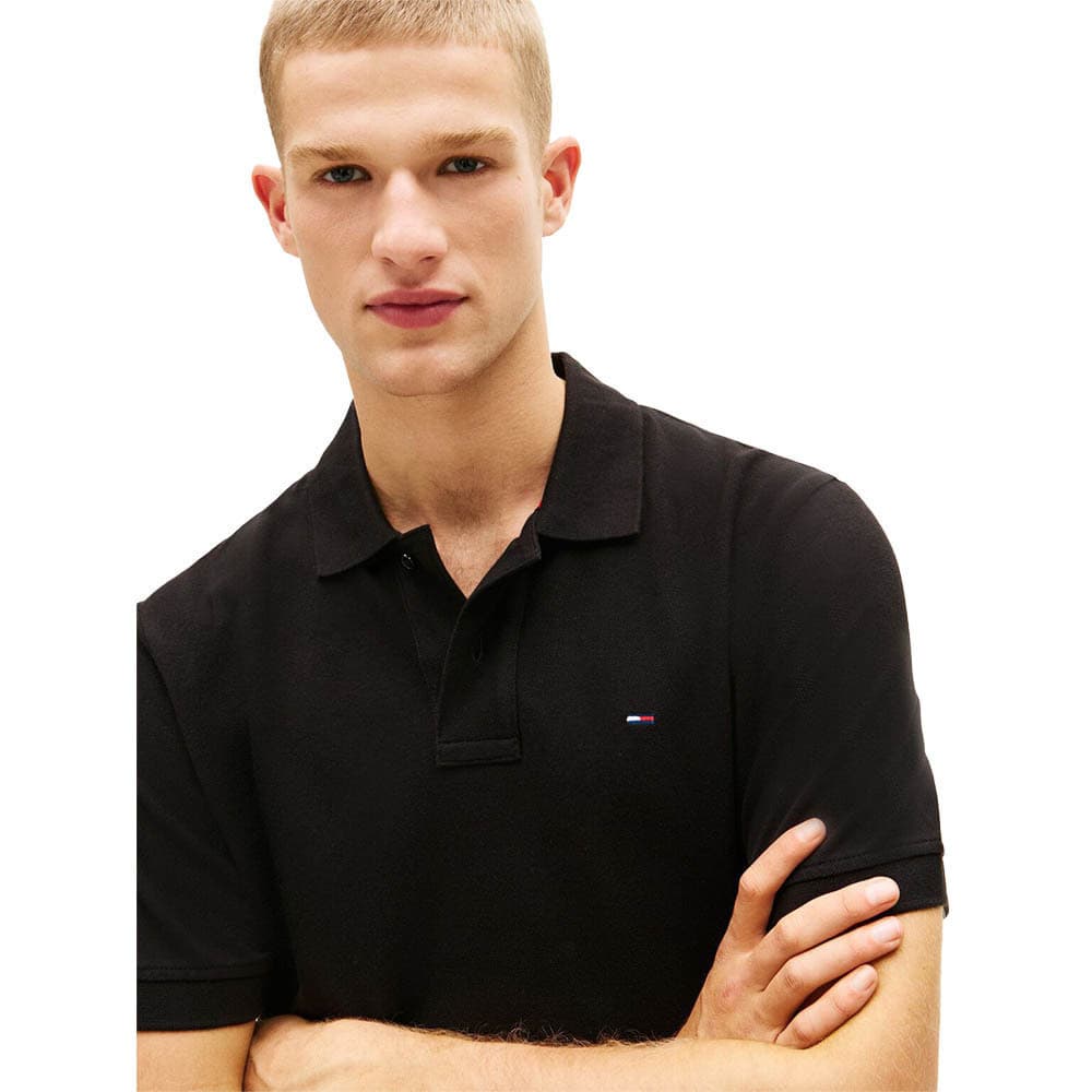 Ανδρικό Polo Μαύρο Tommy Jeans DM0DM22711-BDS