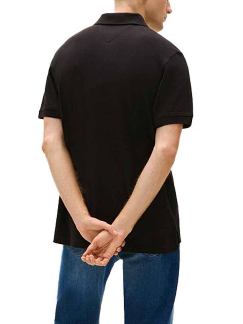 Ανδρικό Polo Μαύρο Tommy Jeans DM0DM22711-BDS