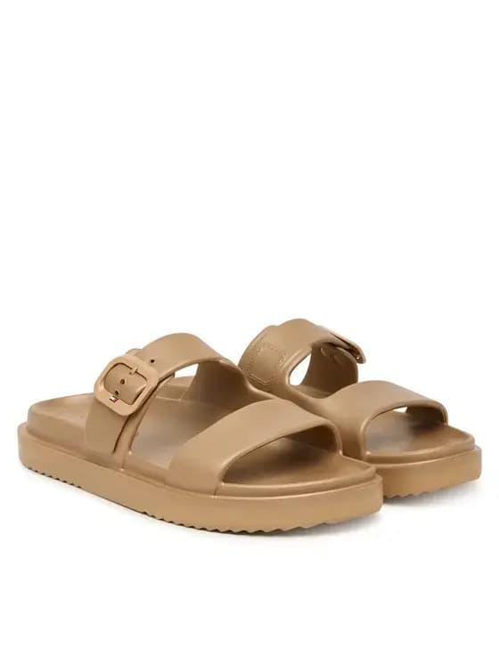 Γυναικείες Παντόφλες Μπεζ Tommy Hilfiger FW0FW09114-0HT